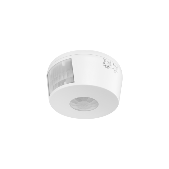 SENZOR GIBANJA CR-21, max. 2000 W, KOT ZAZNAVANJA 360°, RAZDALJA 30 m ± 2.2-4 m, IP20, BELA