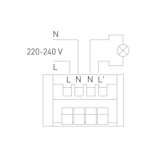 SENZOR GIBANJA CR-21, max. 2000 W, KOT ZAZNAVANJA 360°, RAZDALJA 30 m ± 2.2-4 m, IP20, BELA