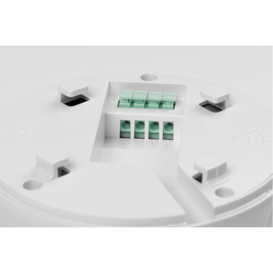 SENZOR GIBANJA CR-21, max. 2000 W, KOT ZAZNAVANJA 360°, RAZDALJA 30 m ± 2.2-4 m, IP20, BELA