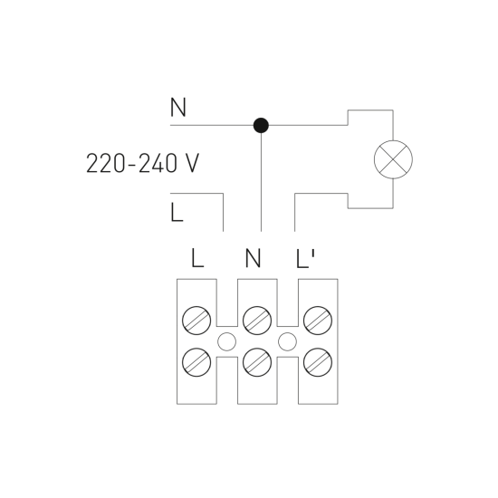 Senzor pokreta CR-23 PET, max.1200W, AC220-240V, kontaktni kut 120*, domet 12m, ± 1.8-2.2m, IP65