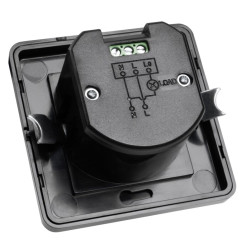 CR-4 LED SENZOR GIBANJA, max.1200W, AC220-240V, 160° KOT, 9m DOSEG, IP20, ČRNO