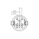1200W, AC220-240V, 50/60Hz, radni kut 360*, raspon 6m ± 2,2-4m, IP20, n