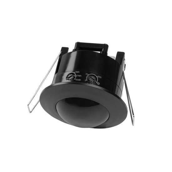 CR-5 senzor pokreta, maksimalno 1200W, AC220-240V, kut od 360°, domet 6m, IP20, crna