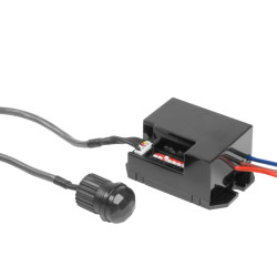CR-7 SENZOR GIBANJA, max.800W, AC220-240V, 360° KOT, 6m DOSEG, IP20, ČRNO