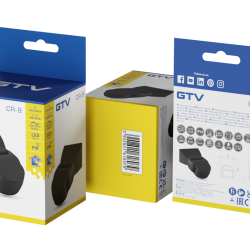 CR-9 SENZOR GIBANJA, max.1200W, AC220-240V, 180° KOT, 8m DOSEG, IP65, ČRNO