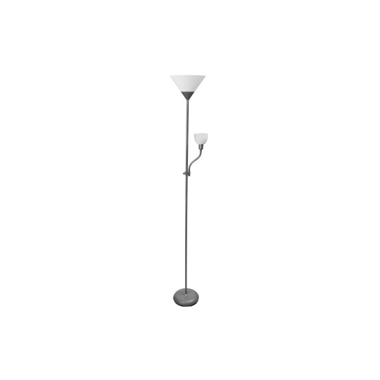 Podna lampa BENFICA 2, max 60W -E27, max 40W - E14, AC220-240V, 50/60Hz, siva