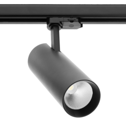 LED T-LINE COB šinski reflektor 12W, 1100lm, AC220-240V, 50/60 Hz, PF>0,5, Ra≥80, 38°, 4000K, IP20, crni