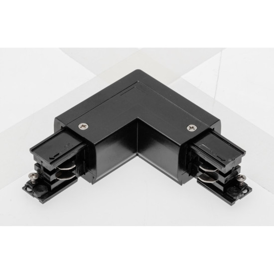 Priključak L 90° za kolosijek 3-kružni X-RAIL, 101x101mm, unutarnji, crni