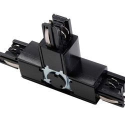 T-spojnica  za 3-faznu šinu  X-RAIL, 166x101mm, podesiva, ZP/WP, crna