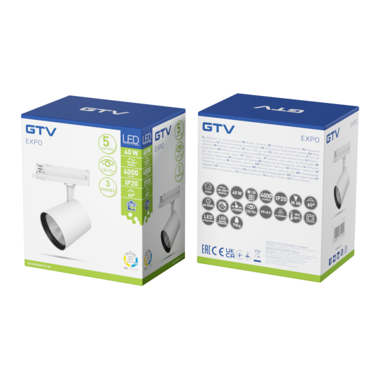 EXPO Reflektor, LED, 40W, 4000lm, CCT, AC180-250V, 60°, CRI90+, bijela