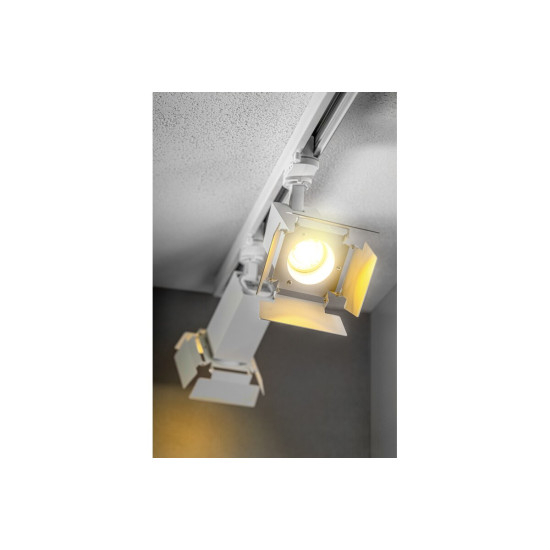 Svjetiljka za šinu LIMA,GU10,max.20W,AC220-240V,50/60 Hz,IP20,IK08,kvadrat,bijela