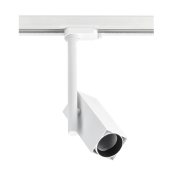 LED SVETILKA ZA TIRNICO  1 FAZNO GROSSO, GU10 ŽARNICA, max. 20 W, AC220-240V, IP20, KVADRATEN, BELA