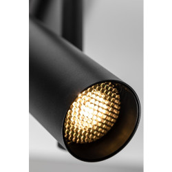 LED SVETILKA ZA TIRNICO  1 FAZNO GROSSO, GU10 ŽARNICA, max. 20 W, AC220-240V, IP20, OKROGEL, ČRNA