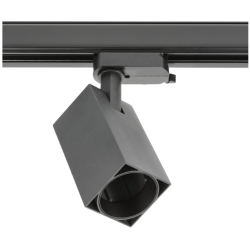 1-fazni LIMA, GU10, max.20W, AC220-240V, 50/60Hz, IP20, kvadratni, crni