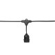 Svetlobna veriga GIRLANDA, 10xE27, 2x0.75 MM, 10 m