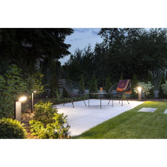 LED VRTNA SVETILKA LONDON, 10 W, 720 lm, IP54, 4000K, post 580 MM, ČRNA