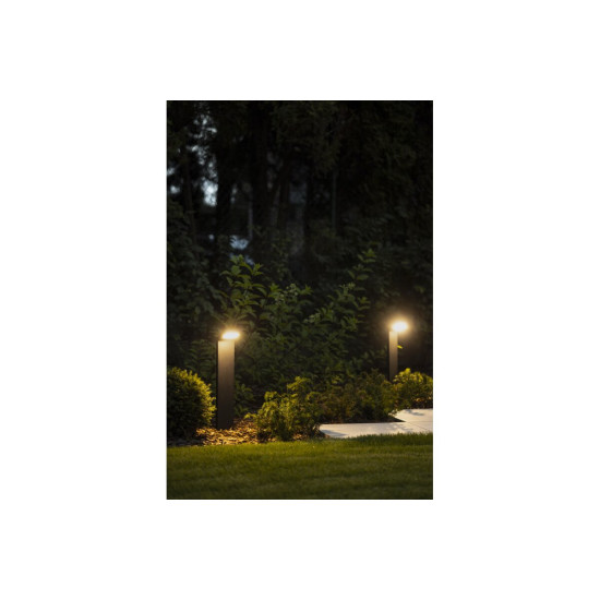 LED VRTNA SVETILKA LONDON, 10 W, 720 lm, IP54, 4000K, post 580 MM, ČRNA