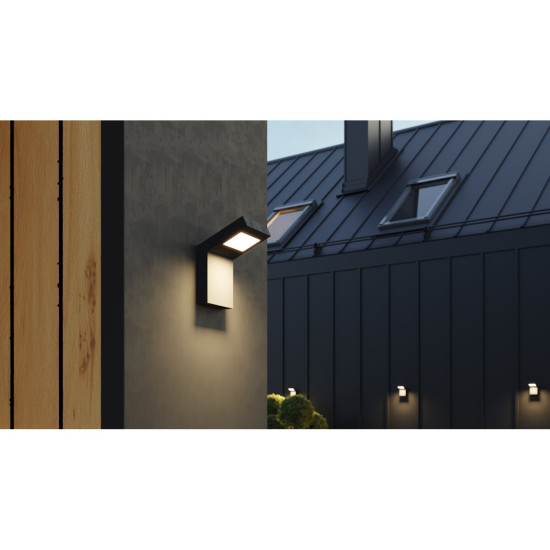 Vrtna svjetiljka LONDON LED,10W, 720lm, IP54,AC220-240V,50/60Hz,4000K, zidna svjetiljka, crna