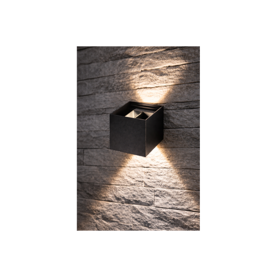 FASADNA SVETILKA MISSOURI-K, LED, 7W, 540lm, CCT, AC220-240V, IP54, KVADRATNI, ČRNO