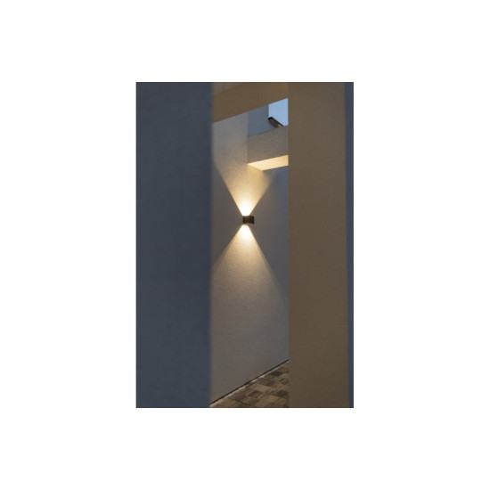 FASADNA SVETILKA MISSOURI-K, LED, 7W, 540lm, CCT, AC220-240V, IP54, KVADRATNI, ČRNO