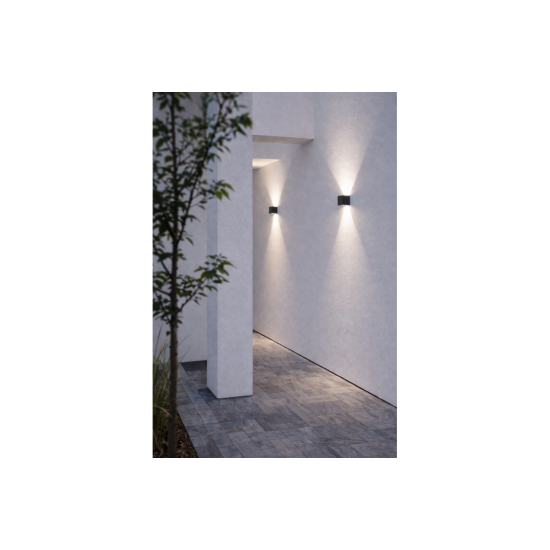FASADNA SVETILKA MISSOURI-K, LED, 7W, 540lm, CCT, AC220-240V, IP54, KVADRATNA, SIV