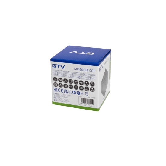 FASADNA SVETILKA MISSOURI-K, LED, 7W, 540lm, CCT, AC220-240V, IP54, KVADRATNA, SIV