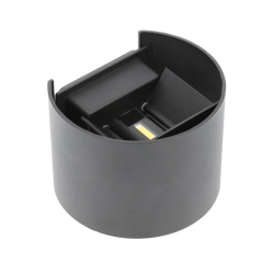 LED ZIDNA LUČ MISSOURI-O, 7 W, 540 lm, 4000K, IP54, OKROGEL, ČRNA