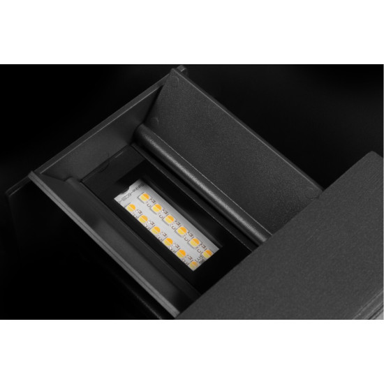 FASADNA SVETILKA MISSOURI-O SVETILKA, LED, 7W, 540lm, CCT, AC220-240V, IP54, OKROGLA, SIV