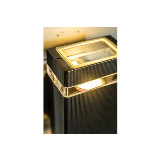 Zidna svjetiljka dvosmjerna  NESSA, GU10, MAX.2x50W, IP54, AC220-240V, 50/60Hz, crna