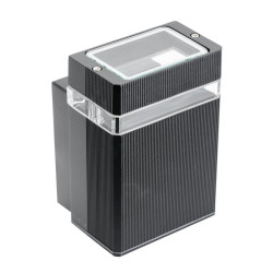 Zidna svjetiljka jednosmjerna  NESSA, GU10, MAX. 50W, IP54, AC220-240V, 50/60Hz, crna
