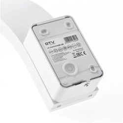 LED FASADNA SVETILKA PARIS, 10 W, 900 lm, 4000K, IP54, BELA