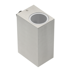 FASADNA SVETILKA DVOSMERNA TIAGO, 2*GU10, max. 2*35 W, IP54, KVADRATEN, INOX
