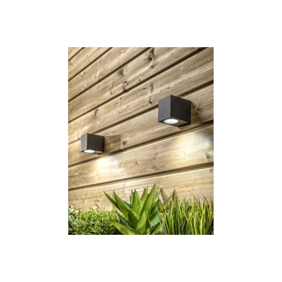 Zidna svjetiljka jednosmjerna,TIAGO KW,GU10,MAX.35W,IP54,AC220-240V,50/60Hz,crna