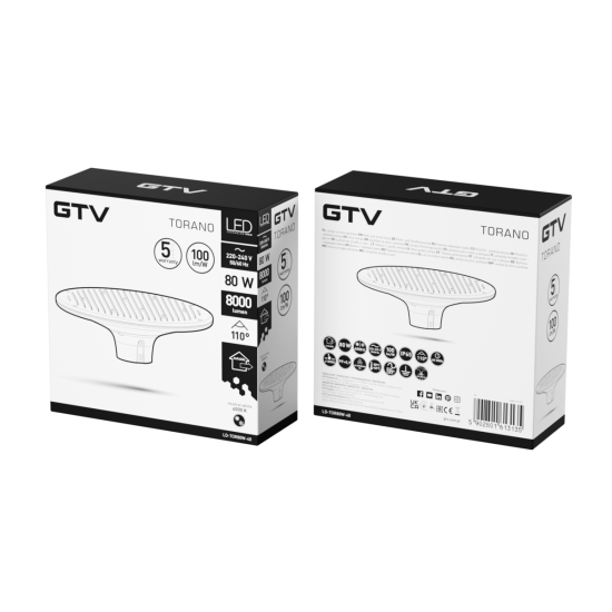 LED VRTNA SVETILKA TORANO, 80 W, 8000 lm, 4000K, AC220-240V, IP65