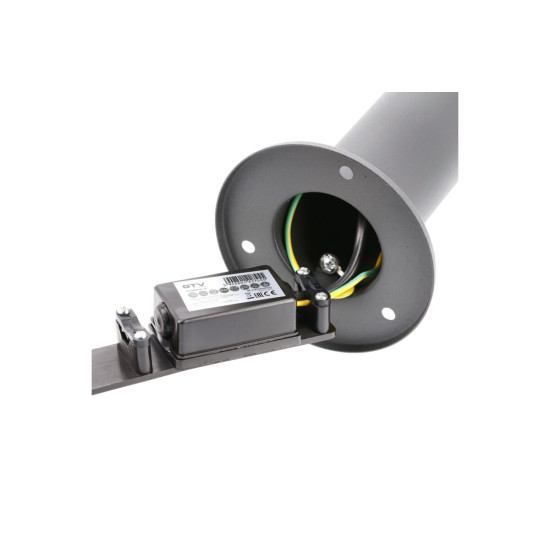 VRTNA SVETILKA KERTA, E27, max. 12 W, IP44, GRAFITNO SIVA, post 500 mm