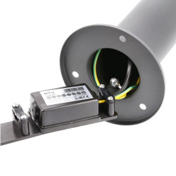 VRTNA SVETILKA KERTA, E27, max. 12 W, IP44, GRAFITNO SIVA, post 800 mm