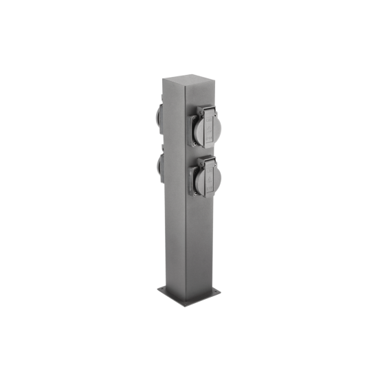 VRTNA SVETILKA LARGO, IP54, 4*Schucko NASTAVEK, max. 3500W, post 360 MM, GRAFITNA