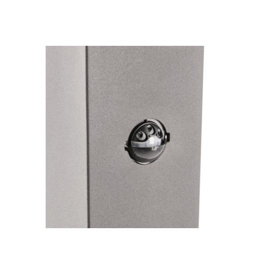Vrtna svjetiljka LARGO-P PIR 50, E27, MAX.15W, IP44, AC220-240V, 50-60Hz, post, grafit