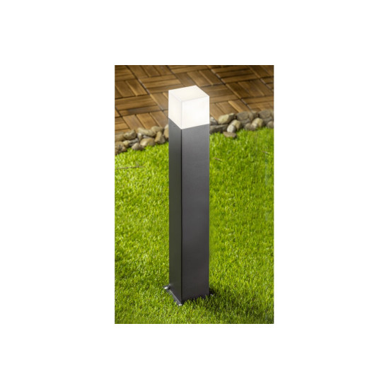 Vrtna svjetiljka  LARGO-P 80,E27, MAX.15W,IP44,AC220-240V,50-60Hz,stupić,grafit