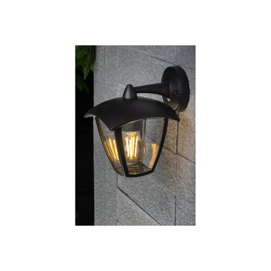 FASADNA SVETILKA MARINA, E27, max. 20 W, IP54, ČRNA