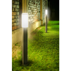 VRTNA SVETILKA MILAN, E27, max. 40 W, IP44, post 1000 MM, INOX