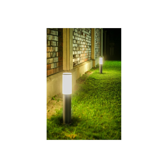 Vrtna svjetiljka  MILAN-P 45, E27, MAX.40W, IP44, AC220-240V, 50-60Hz, słupek, inox