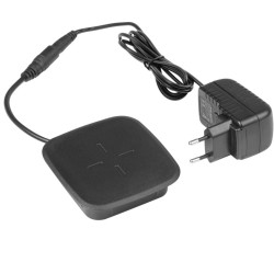 SQUARE 15W induktivni punjač s napajanjem, crni
