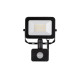 G-TECH reflektor s senzorom pokreta VILMAR, LED, 20W, 1800lm, 6400K, AC220-240V, crna