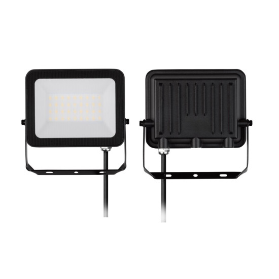 G-TECH reflektor VILMAR, LED, 30W, 3000lm, 4000K, AC220-240V, IP65, crna