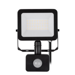 G-TECH reflektor s senzorom pokreta VILMAR, LED, 30W, 3000lm, 4000K, AC220-240V, crna