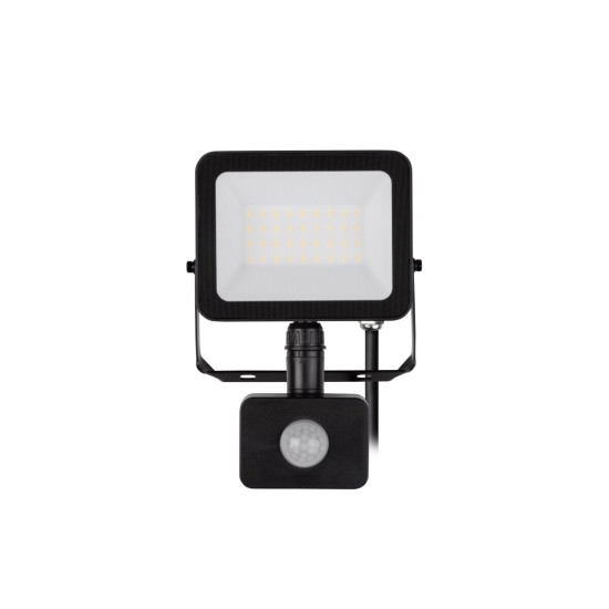 G-TECH reflektor s detektorom pokreta VILMAR, LED, 30W, 3000lm, 6400K, AC220-240V, crna