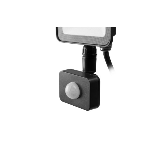 G-TECH reflektor s detektorom pokreta VILMAR, LED, 30W, 3000lm, 6400K, AC220-240V, crna