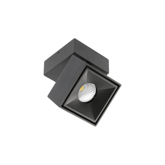 LED SVETILKA BIANCO, 8 W, 680 lm, 4000K, IP20, KVADRATEN, ČRNA
