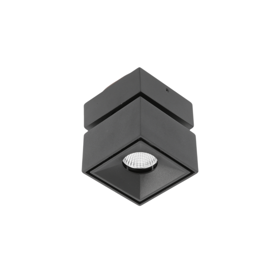LED SVETILKA BIANCO, 8 W, 680 lm, 4000K, IP20, KVADRATEN, ČRNA